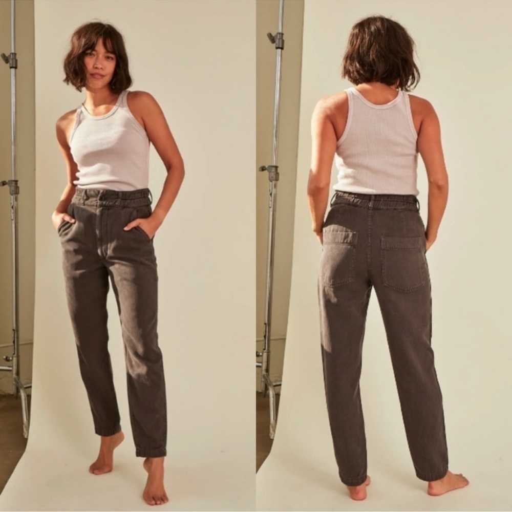 AMO Drapey Trousers in Washed Black 31(12)
